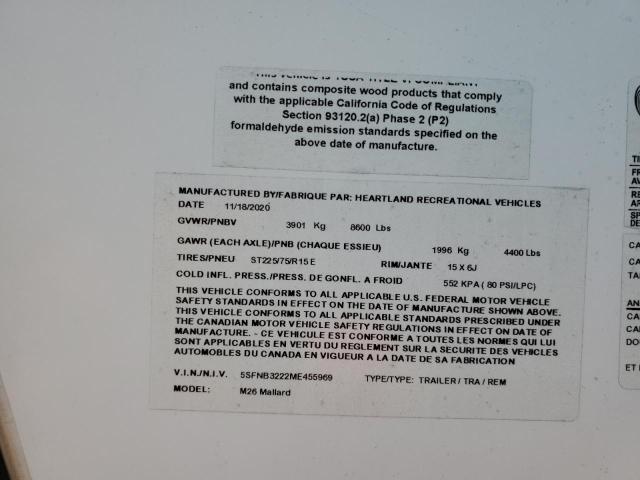 5SFNB3222ME455969 - 2021 HEART LAND MALLARD 双色 照片 10