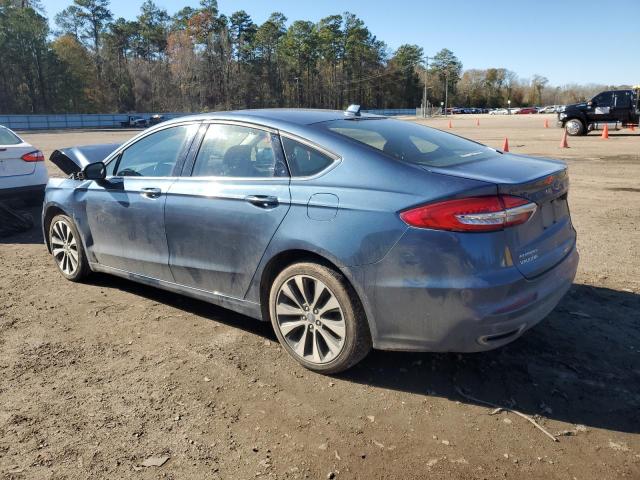 3FA6P0T91KR233989 - 2019 FORD FUSION SE BLUE photo 2