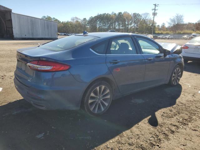 3FA6P0T91KR233989 - 2019 FORD FUSION SE BLUE photo 3