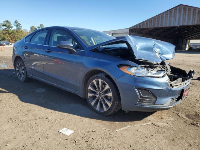 3FA6P0T91KR233989 - 2019 FORD FUSION SE BLUE photo 4