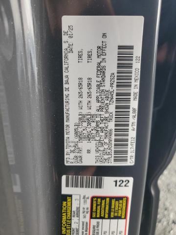 3TMLB5JN3SM099086 - 2025 TOYOTA TACOMA DOUBLE CAB GRAY photo 12