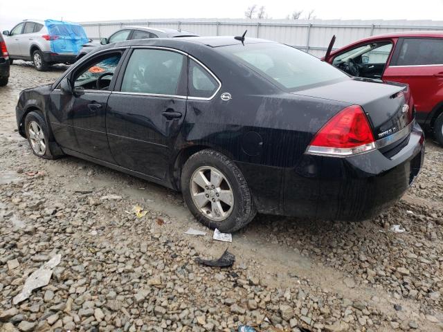 2G1WT58K981279834 - 2008 CHEVROLET IMPALA LT BLACK photo 2