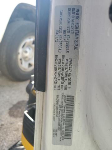 ZFBHRFAB1L6R87143 - 2020 RAM PROMASTER CITY Biały zdjęcie 13