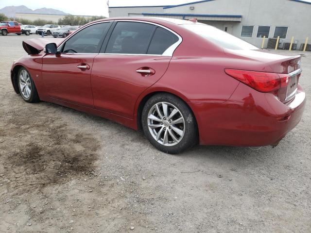 JN1BV7AP3FM337104 - 2015 INFINITI Q50 BASE RED photo 2