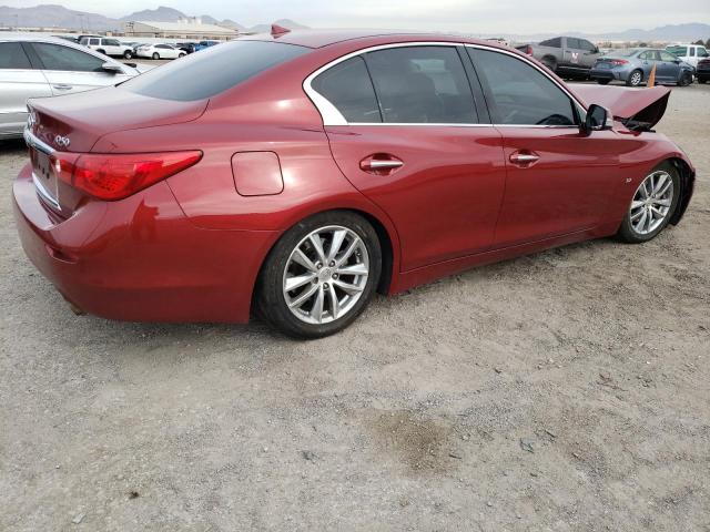 JN1BV7AP3FM337104 - 2015 INFINITI Q50 BASE RED photo 3