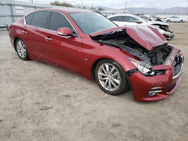 JN1BV7AP3FM337104 - 2015 INFINITI Q50 BASE RED photo 4