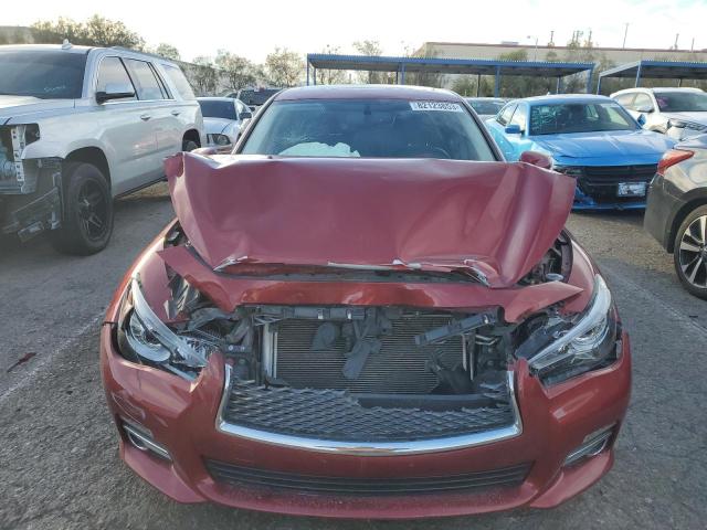 JN1BV7AP3FM337104 - 2015 INFINITI Q50 BASE RED photo 5