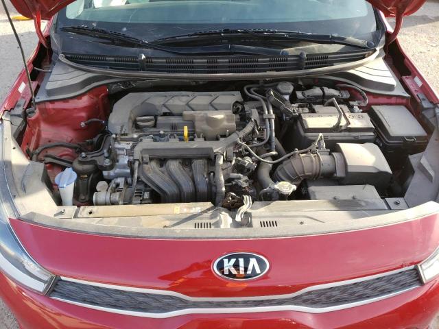 3KPA24AD9LE353968 - 2020 KIA RIO LX RED photo 11