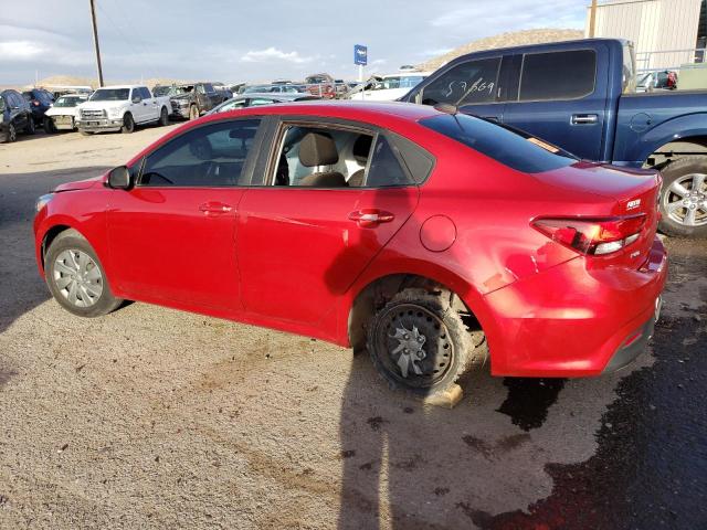 3KPA24AD9LE353968 - 2020 KIA RIO LX RED photo 2