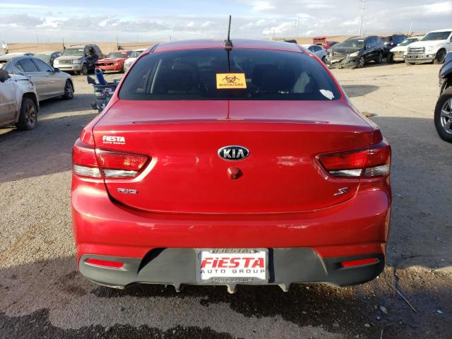 3KPA24AD9LE353968 - 2020 KIA RIO LX RED photo 6