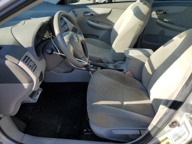 1NXBU4EE6AZ198436 - 2010 TOYOTA COROLLA BASE SILVER photo 7