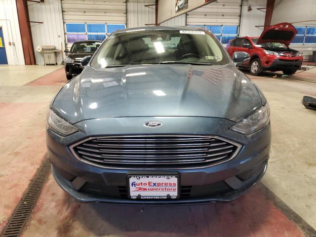 3FA6P0HD0JR146970 - 2018 FORD FUSION SE BLUE photo 5