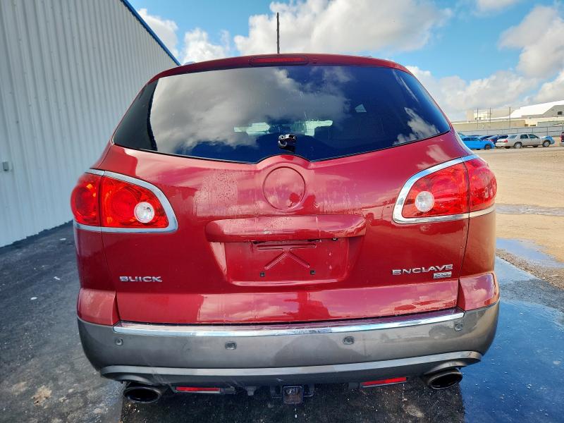 5GALRCED9AJ172718 - 2010 BUICK ENCLAVE CXL BURGUNDY photo 6