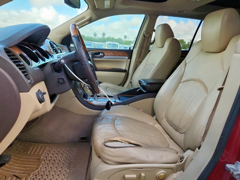 5GALRCED9AJ172718 - 2010 BUICK ENCLAVE CXL BURGUNDY photo 7