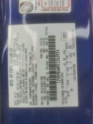 1ZVBP8AM9E5263924 - 2014 FORD MUSTANG BLUE photo 12