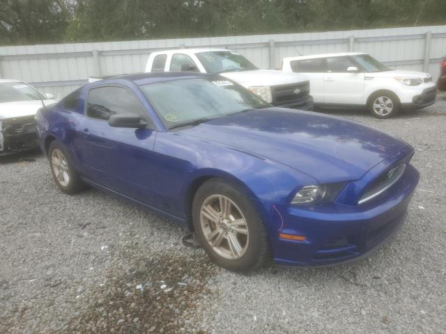 1ZVBP8AM9E5263924 - 2014 FORD MUSTANG BLUE photo 4