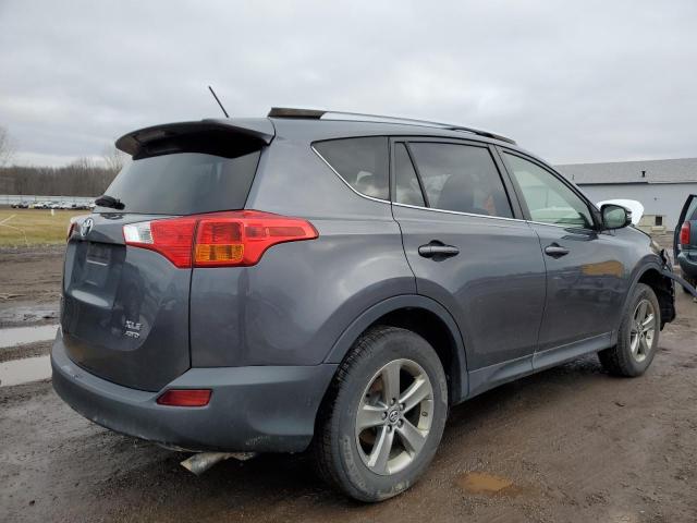 JTMRFREV3FD116115 - 2015 TOYOTA RAV4 XLE GRAY photo 3