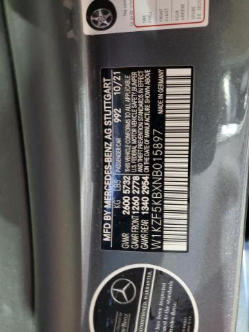 W1KZF5KBXNB015897 - 2022 MERCEDES-BENZ E 450 4MATIC GRAY photo 12