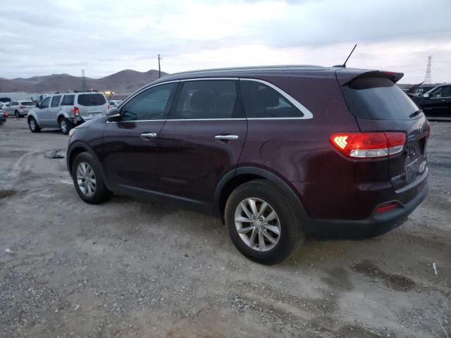 5XYPG4A35HG288016 - 2017 KIA SORENTO LX BURGUNDY photo 2