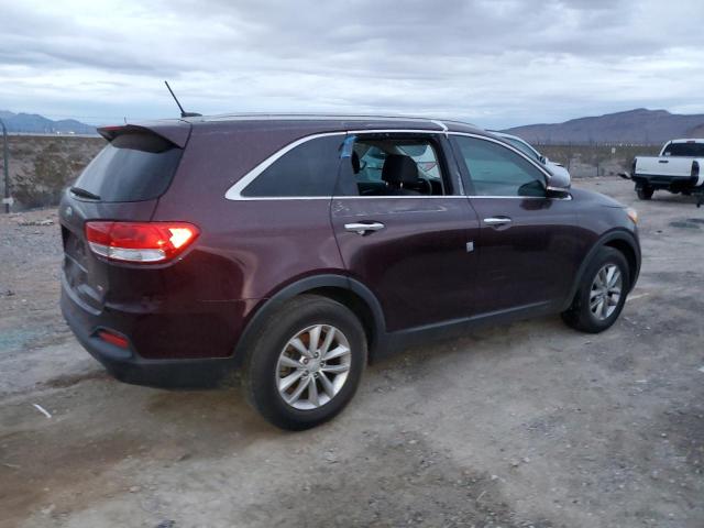 5XYPG4A35HG288016 - 2017 KIA SORENTO LX BURGUNDY photo 3