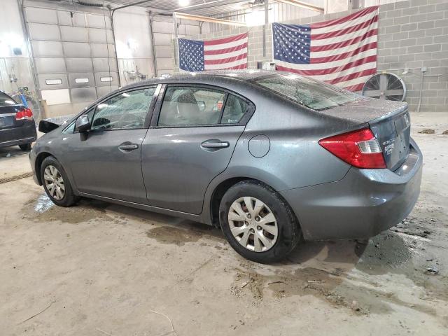 19XFB2F51CE030509 - 2012 HONDA CIVIC LX CHARCOAL photo 2