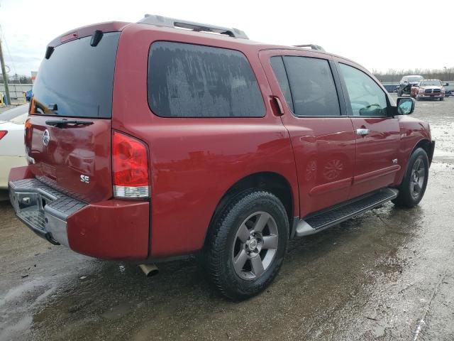 5N1AA08A75N703907 - 2005 NISSAN ARMADA SE RED photo 3