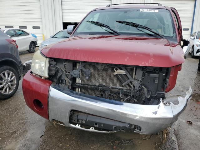 5N1AA08A75N703907 - 2005 NISSAN ARMADA SE RED photo 5