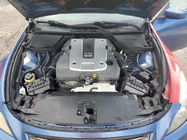JNKCV64E79M602504 - 2009 INFINITI G37 BASE BLUE photo 11
