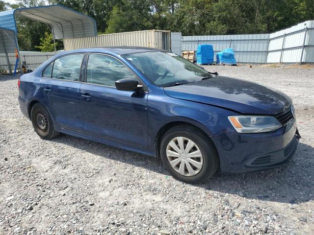 3VW2K7AJ6EM428174 - 2014 VOLKSWAGEN JETTA BASE BLUE photo 4