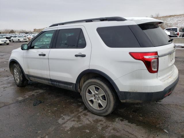 1FM5K8B87DGA14889 - 2013 FORD EXPLORER WHITE photo 2