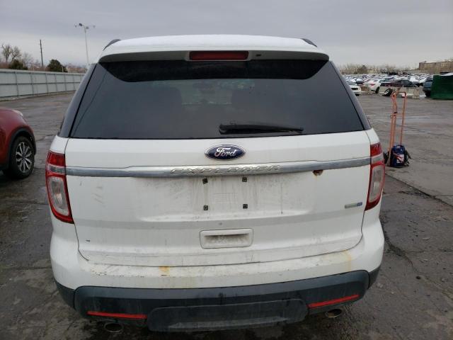 1FM5K8B87DGA14889 - 2013 FORD EXPLORER WHITE photo 6