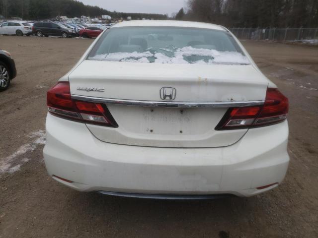 2HGFB2F49DH110140 - 2013 HONDA CIVIC LX WHITE photo 6