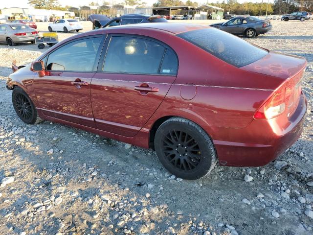 2HGFA165X9H364792 - 2009 HONDA CIVIC LX BURGUNDY photo 2