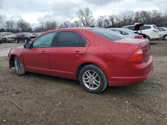 3FAHP0GA8CR294447 - 2012 FORD FUSION S RED photo 2