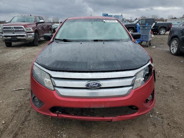 3FAHP0GA8CR294447 - 2012 FORD FUSION S RED photo 5