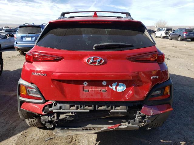 KM8K6CAA0MU680573 - 2021 HYUNDAI KONA SEL PLUS RED photo 6