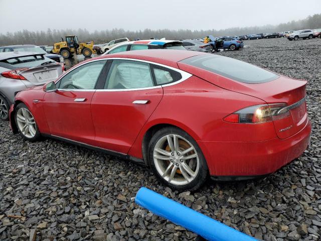 5YJSA1H19EFP34251 - 2014 TESLA MODEL S Qırmızı foto 2