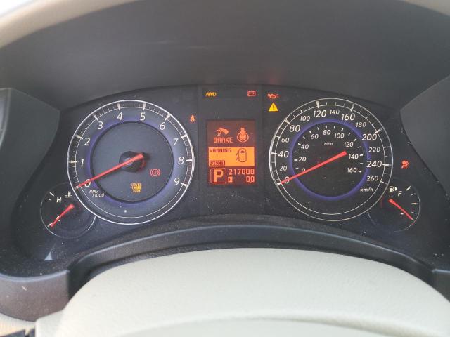 JN1AJ0HR2AM754325 - 2010 INFINITI EX35 BASE BURGUNDY photo 9