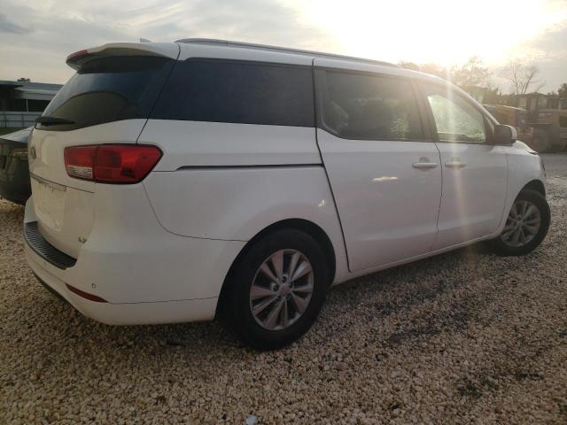 KNDMB5C14F6018410 - 2015 KIA SEDONA LX WHITE photo 3