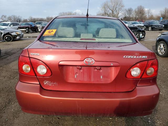 1NXBR32EX5Z529377 - 2005 TOYOTA COROLLA CE RED photo 6