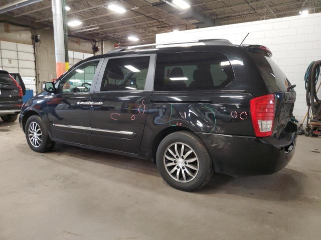 KNDMH4C76C6502524 - 2012 KIA SEDONA EX BLACK photo 2