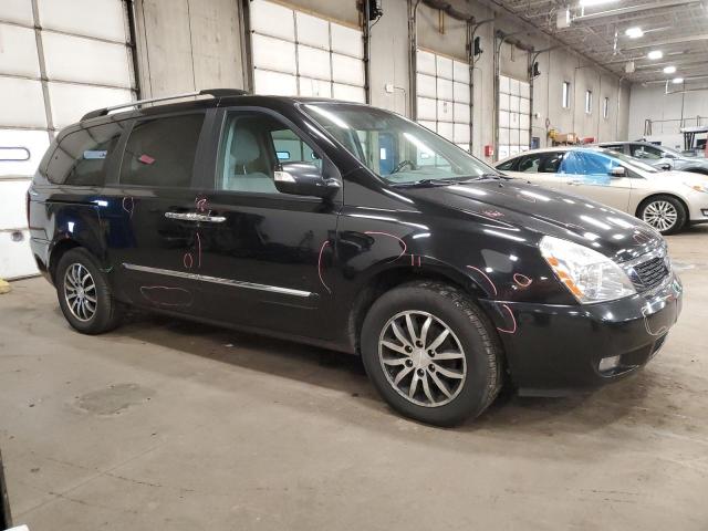 KNDMH4C76C6502524 - 2012 KIA SEDONA EX BLACK photo 4