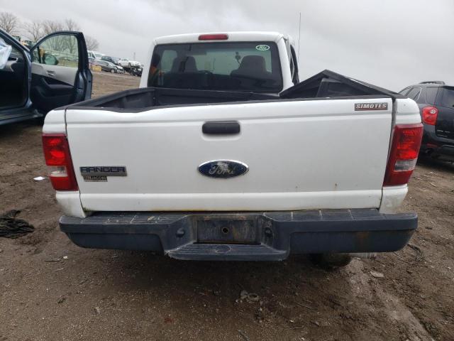 1FTYR10DX7PA38676 - 2007 FORD RANGER WHITE photo 6