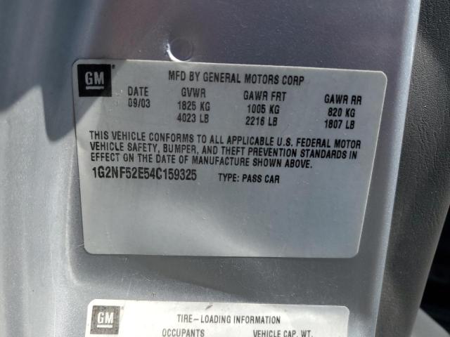 1G2NF52E54C159325 - 2004 PONTIAC GRAND AM SE1 银色 照片 12
