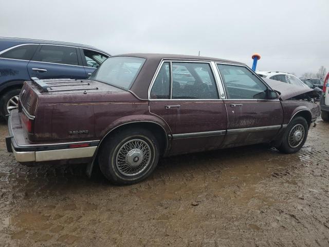 1G4HR54C3KH515715 - 1989 BUICK LESABRE LIMITED MAROON photo 3