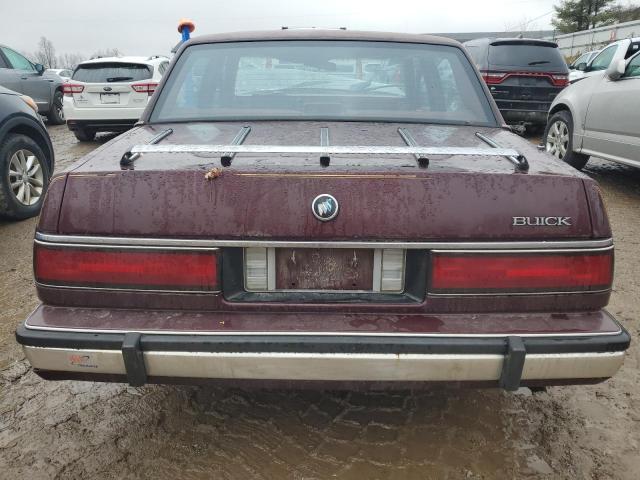1G4HR54C3KH515715 - 1989 BUICK LESABRE LIMITED MAROON photo 6