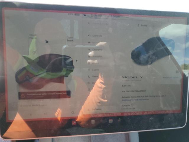 7SAYGDED3SA371501 - 2025 TESLA MODEL Y GRAY photo 9