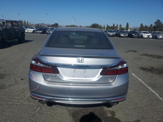 1HGCR2F54HA256165 - 2017 HONDA ACCORD SPORT SILVER photo 6