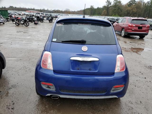 3C3CFFBRXCT127019 - 2012 FIAT 500 SPORT BLUE photo 6