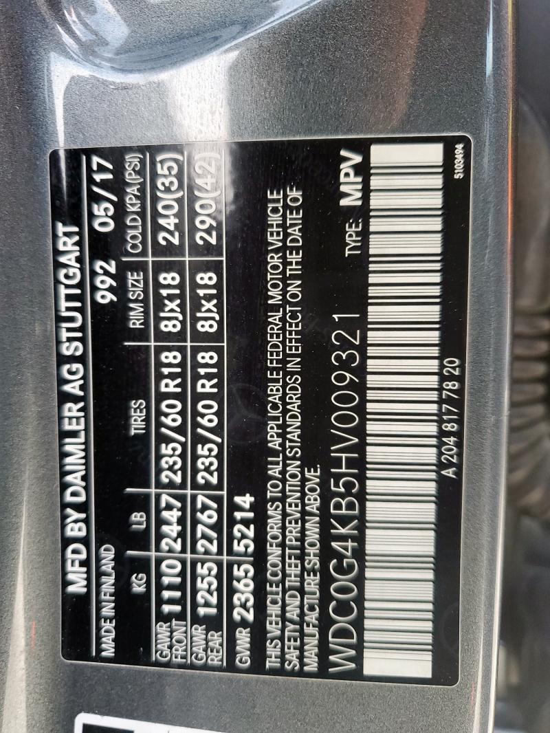 WDC0G4KB5HV009321 - 2017 MERCEDES-BENZ GLC 300 4MATIC GRAY photo 13